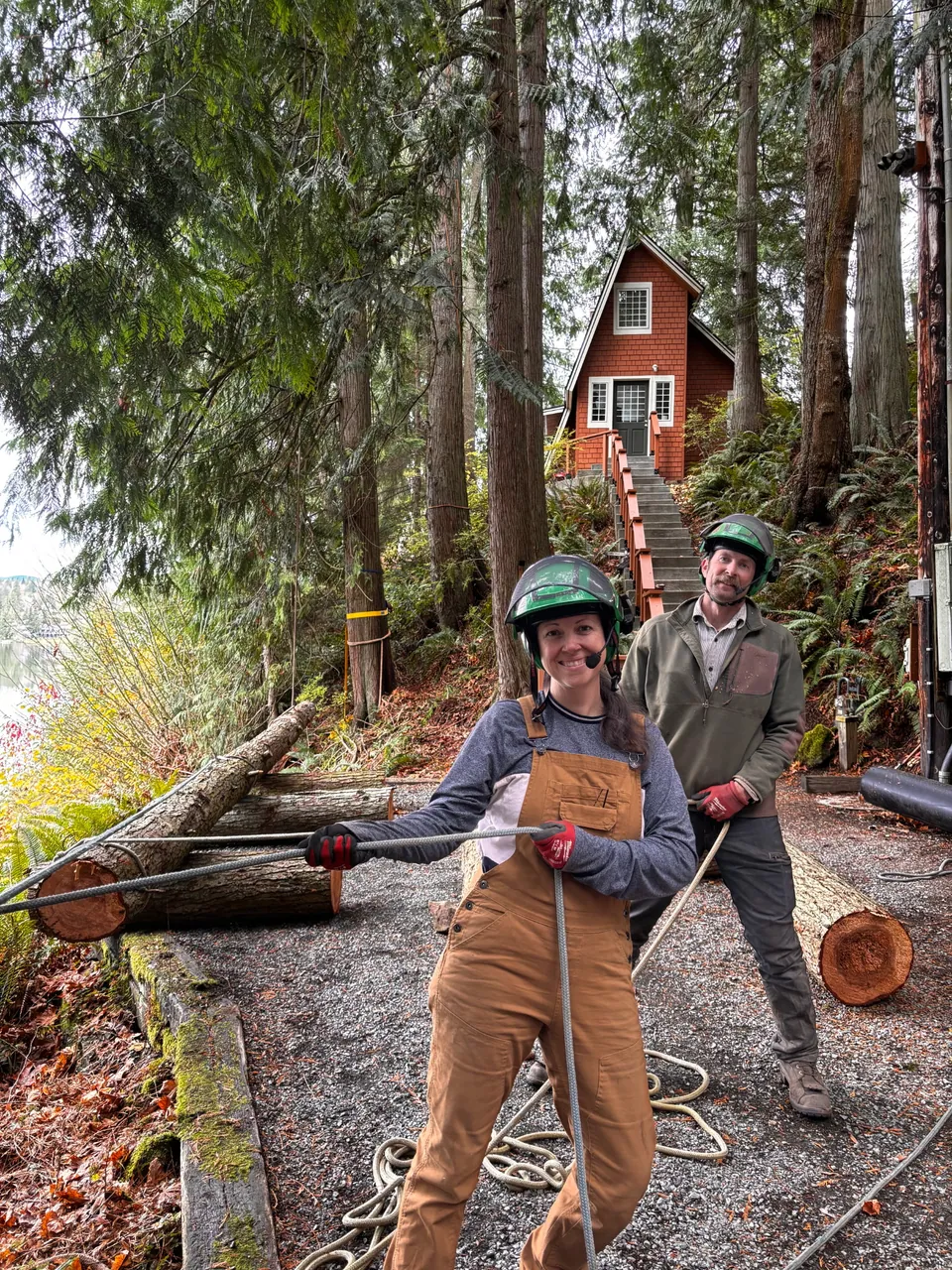 Bill and Aubrey LaCount, owners of LaCount Tree Services in Skagit County WA